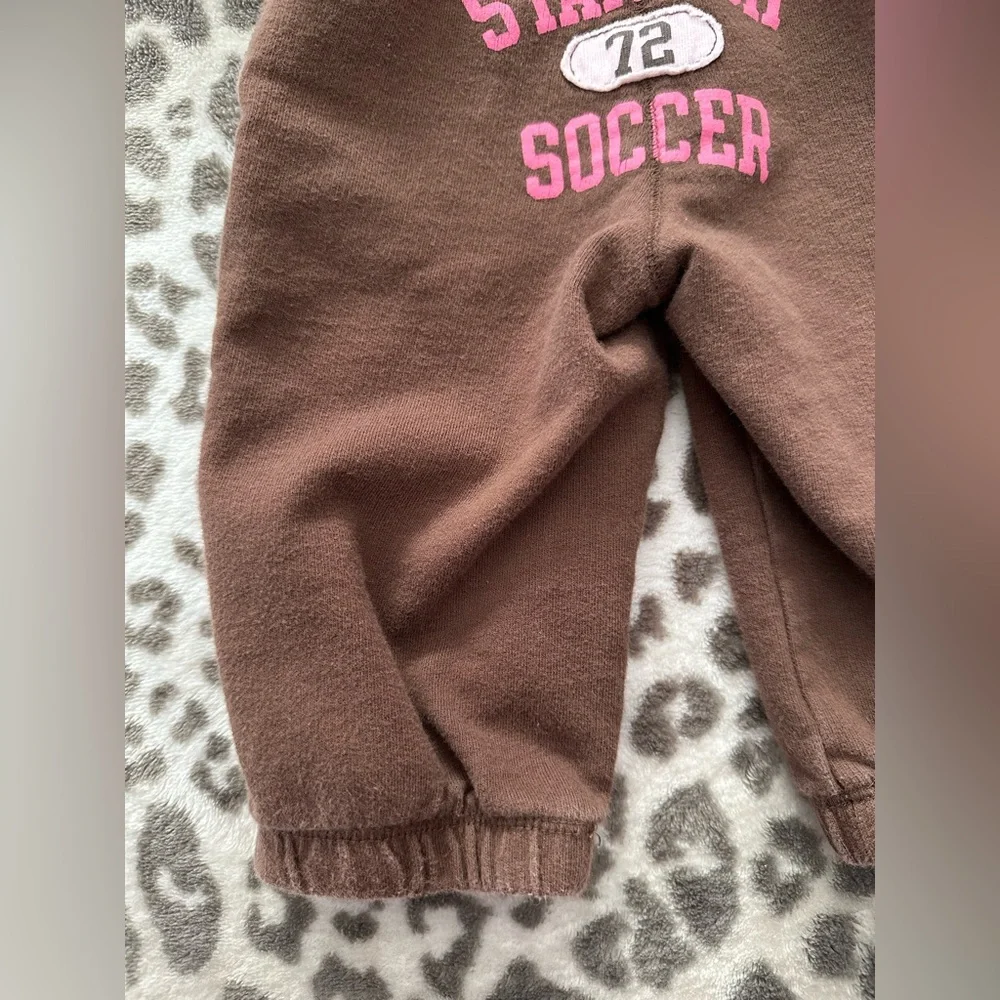 Old Navy Starfish Soccer Graphic Jogger Pants in Brown Size 6-12 Months